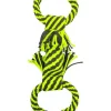 Frisco Dual Handle Neon Rope Squeaky Dog Toy, Yellow & Gray -The Frisco Store 242129 MAIN. SY630 V1603371091