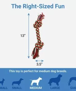 Frisco Double Knot Tri-Color Rope Dog Toy -The Frisco Store 242149 PT1. SY630 V1605629217