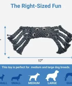 Frisco Spider Rope Squeaky Dog Toy -The Frisco Store 242151 PT1. SY630 V1605629209