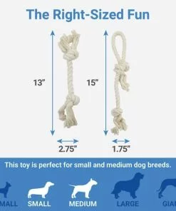 Frisco Double Knot Cotton Rope Dog Toy, 2 count -The Frisco Store 242155 PT1. SY630 V1605629207