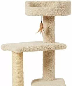 Frisco 41.5-in Real Carpet Wooden Cat Tree -The Frisco Store 244526 PT4. SY630 V1603204607