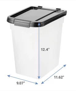 Frisco Airtight Food Storage Container, Clear/Black -The Frisco Store 245804 PT1. SY630 V1623762207