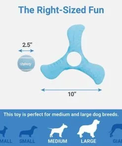 Frisco Plastic Tri-Flyer Dog Toy 6 Frisco Plastic Tri-Flyer Dog Toy -The Frisco Store 245910 PT1. SY630 V1611089591