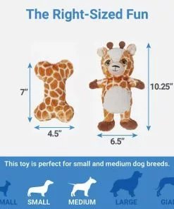 Frisco Giraffe Plush Multipack Puppy Toy, 2 count -The Frisco Store 245914 PT1. SY630 V1611089593