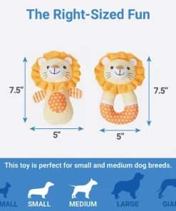 Frisco Lion Plush Multipack Puppy Toy, 2 count -The Frisco Store 245918 PT1. SY630 V1611089594