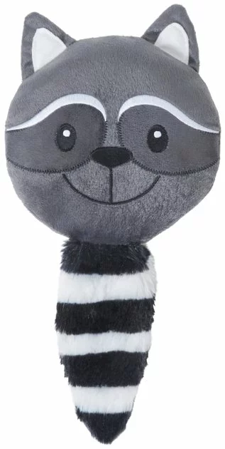 Frisco Raccoon Disc Plush Squeaky Dog Toy 3 Frisco Raccoon Disc Plush Squeaky Dog Toy