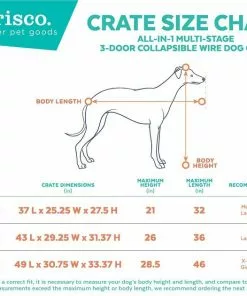 Frisco Heavy Duty All-in-1 Multi-Stage 3 Door Collapsible Wire Dog Crate -The Frisco Store 247915 PT2. SY630 V1611265566