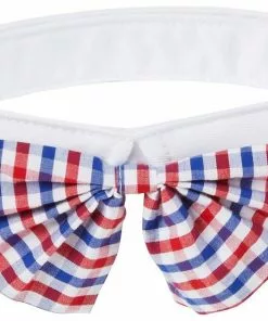Frisco Plaid Dog & Cat Bow Tie, Red & Blue -The Frisco Store 248722 PT3. SY630 V1613762799