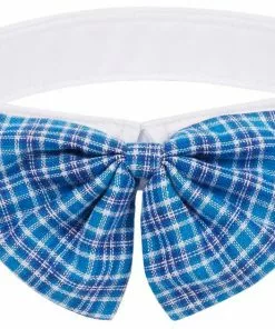 Frisco Plaid Dog & Cat Bow Tie, Blue -The Frisco Store 248727 PT3. SY630 V1614363994