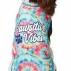 Frisco Pawsitive Vibes Tiedye Print Dog & Cat T-Shirt -The Frisco Store 248782 MAIN. SY630 V1644959489