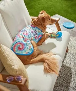 Frisco Pawsitive Vibes Tiedye Print Dog & Cat T-Shirt -The Frisco Store 248782 PT5. SY630 V1637655385