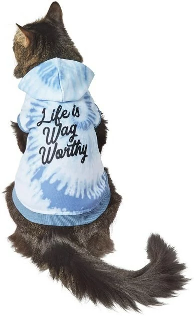 Frisco Life Is Wag Worthy Tiedye Print Dog & Cat Hoodie 5 Frisco Life Is Wag Worthy Tiedye Print Dog & Cat Hoodie - Image 3