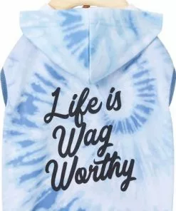 Frisco Life Is Wag Worthy Tiedye Print Dog & Cat Hoodie 12 Frisco Life Is Wag Worthy Tiedye Print Dog & Cat Hoodie -The Frisco Store 249093 PT3. SY630 V1644463883