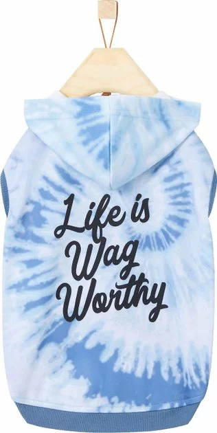 Frisco Life Is Wag Worthy Tiedye Print Dog & Cat Hoodie 6 Frisco Life Is Wag Worthy Tiedye Print Dog & Cat Hoodie - Image 4