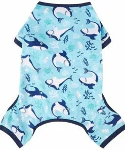 Frisco Happy Shark Dog & Cat Jersey PJs -The Frisco Store 249122 PT3. SY630 V1614006406