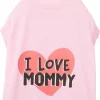 Frisco I Love Mommy Dog & Cat T-Shirt, Pink -The Frisco Store 249270 MAIN. SY630 V1624596469