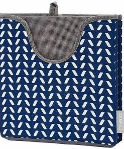 Frisco Square Collapsible Pet Toy Storage Bin, Navy Herringbone -The Frisco Store 250566 PT1. SY630 V1613773914