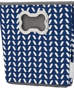 Frisco Rectangle Collapsible Pet Toy Storage Bin, Navy Herringbone 9 Frisco Rectangle Collapsible Pet Toy Storage Bin, Navy Herringbone -The Frisco Store 250574 PT1. SY630 V1613774215