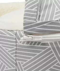 Frisco Hooded Zipper Cat & Dog Covered Bed, Gray Basket Weave -The Frisco Store 251236 PT6. SY630 V1615569109