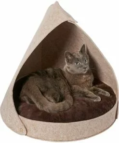 Frisco Felt Removable Hood Cave Cat & Dog Covered Bed -The Frisco Store 251917 PT3. SY630 V1615524484