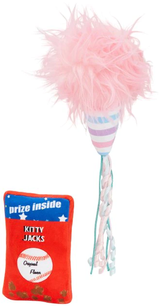 Frisco Baseball Snacks Cat Toy, 2 count 3 Frisco Baseball Snacks Cat Toy, 2 count