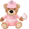 Frisco Baseball Bear Plush Squeaky Dog Toy, Pink -The Frisco Store 252744 MAIN. SY630 V1613158300