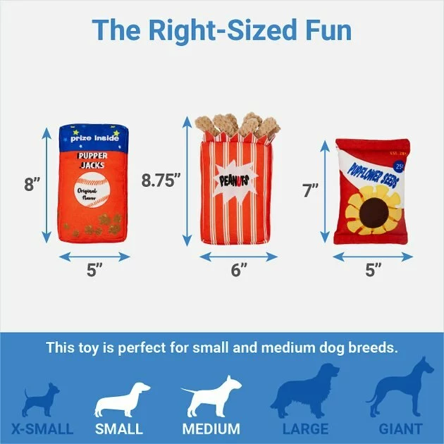 Frisco Baseball Snacks Dog Toy, 3 count 4 Frisco Baseball Snacks Dog Toy, 3 count - Image 2