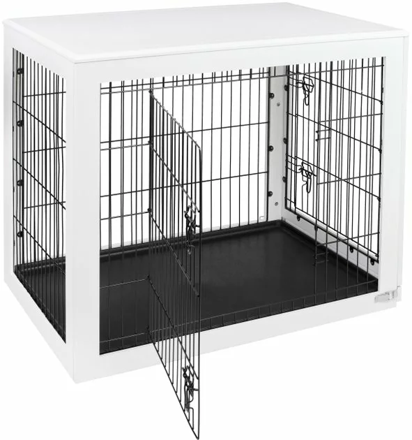 Frisco Double Door Furniture Style Dog Crate, White 6 Frisco Double Door Furniture Style Dog Crate, White - Image 4