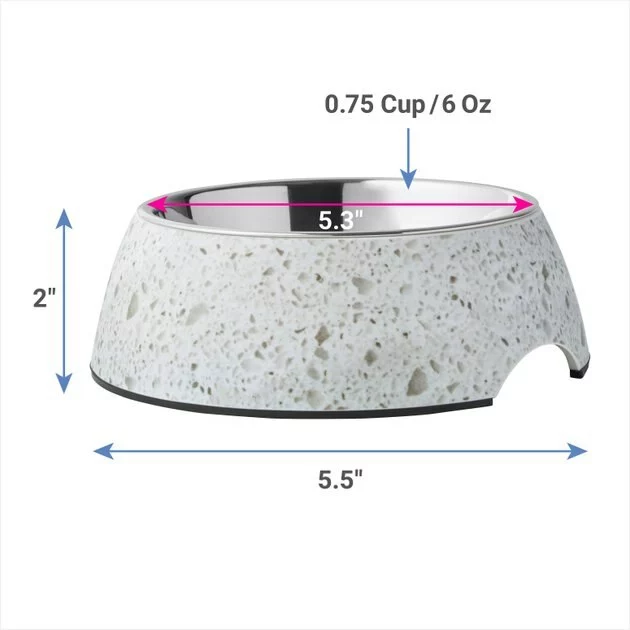 Frisco Quartz Design Stainless Steel Dog & Cat Bowl 4 Frisco Quartz Design Stainless Steel Dog & Cat Bowl - Image 2