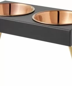 Frisco Copper Stainless Steel Elevated Foldable Double Dog & Cat Bowls 16 Frisco Copper Stainless Steel Elevated Foldable Double Dog & Cat Bowls -The Frisco Store 253059 PT6. SY630 V1616595546