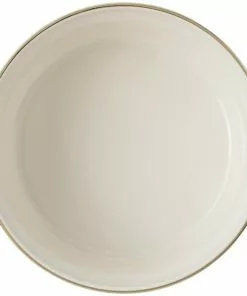 Frisco Gold Trim Melamine Dog & Cat Bowl, Cream -The Frisco Store 253062 PT4. SY630 V1616595751