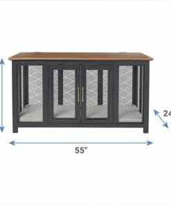 Frisco "Venice" Dog Crate Credenza & Mat Kit -The Frisco Store 255328 PT1. SY630 V1618266442