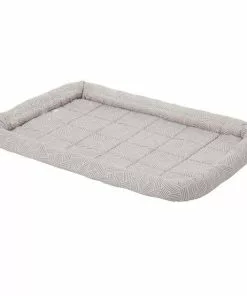 Frisco Fold & Carry Double Door Collapsible Wire Dog Crate, 36 inch & Frisco Gray Basket Weave Dog Crate Mat, 36-in -The Frisco Store 255481 PT3. SY630 V1604078442