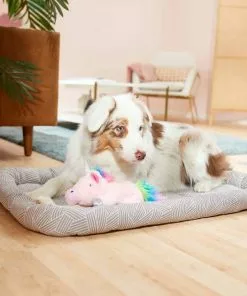 Frisco Fold & Carry Double Door Collapsible Wire Dog Crate, 36 inch & Frisco Gray Basket Weave Dog Crate Mat, 36-in -The Frisco Store 255481 PT4. SY630 V1604078441