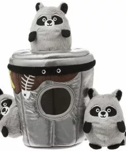 Frisco Hide & Seek Plush Trash Can Puzzle Dog Toy & Frisco Hide & Seek Raccoon Dog Toy Refills, 3-pack -The Frisco Store 255563 PT1. SY630 V1602704470