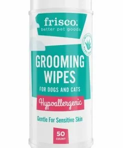 Frisco||PetHonesty Frisco Hypoallergenic Grooming Wipes with Organic Aloe for Dogs & Cats, Unscented & PetHonesty Allergy Relief Snacks Immunity Strength & Digestive Health Soft Chews Dog Supplement -The Frisco Store 255569 PT1. SY630 V1603545116