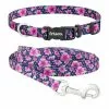Frisco Midnight Floral Dog Leash & Frisco Midnight Floral Dog Collar 2 Frisco Midnight Floral Dog Leash & Frisco Midnight Floral Dog Collar -The Frisco Store 255571 MAIN. SY630 V1603545410