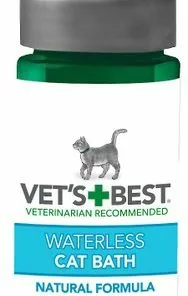 Frisco||Vet's Best Frisco Moisturizing Tear Stain Wipes with Organic Aloe for Dogs & Cats & Vet's Best Waterless Cat Bath, 4-oz bottle -The Frisco Store 255583 PT3. SY630 V1604072543