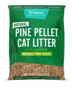 Fresh Step||Frisco Fresh Step Fresh Scent Cat Litter Deodorizing Crystals, 15-oz bottle & Frisco Pine Pellet Unscented Non-Clumping Wood Cat Litter, 40-lb bag -The Frisco Store 255591 PT3. SY630 V1603716107