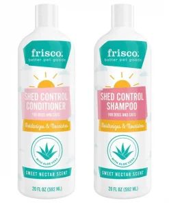 Frisco Shed Control Conditioner for Dogs & Cats, 20-oz bottle & Frisco Shed Control Shampoo for Dogs & Cats, 20-oz bottle