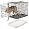 Frisco XX-Large Heavy Duty Single Door Wire Dog Crate, 54 inch & Frisco Quilted Dog Crate Mat, Ivory, 54-in -The Frisco Store 255633 MAIN. SY630 V1604147197