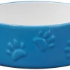 Frisco Paw Prints Non-skid Ceramic Dog & Cat Bowl, Blue -The Frisco Store 256067 MAIN. SY630 V1615299771