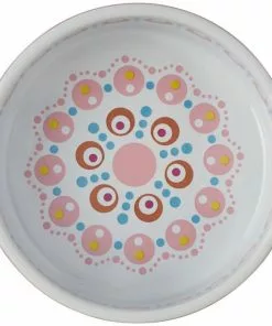 Frisco Kaleidoscope Pattern Non-skid Ceramic Cat Dish, Pink, 1.62 Cup -The Frisco Store 256086 PT4. SY630 V1615312310