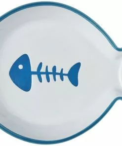 Frisco Fish Shaped Non-skid Ceramic Cat Dish, 0.62 Cups 14 Frisco Fish Shaped Non-skid Ceramic Cat Dish, 0.62 Cups -The Frisco Store 256109 PT5. SY630 V1617196903