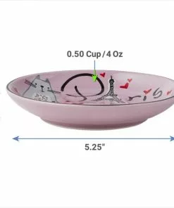 Frisco Paris Non-skid Ceramic Cat Dish, 0.62 Cup -The Frisco Store 256115 PT3. SY630 V1618494747