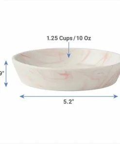 Frisco Marble Design Non-skid Ceramic Cat Bowl, 1.25 Cups -The Frisco Store 256125 PT2. SY630 V1616697450