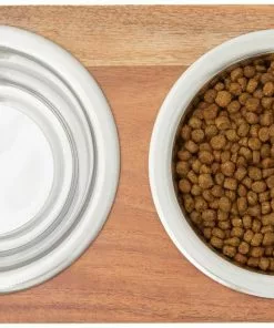 Frisco Wooden Bars Dog & Cat Double Bowl Diner -The Frisco Store 257142 PT2. SY630 V1615313205