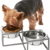 Frisco Diamond Dog & Cat Double Bowl Diner