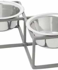 Frisco Diamond Dog & Cat Double Bowl Diner -The Frisco Store 257147 PT2. SY630 V1612365678