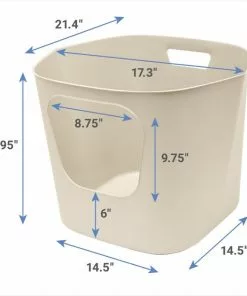 Frisco Leaf High-Sided Cat Litter Box, Large -The Frisco Store 258782 PT1. SY630 V1651165380